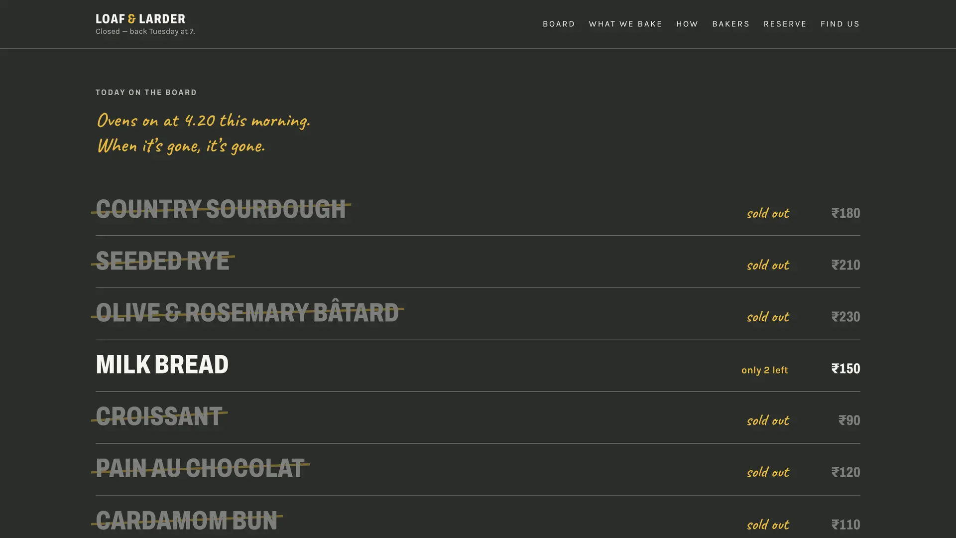 Loaf & Larder — Bakery
