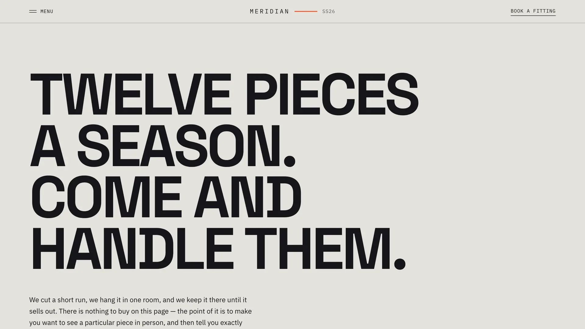 Meridian — Clothing label